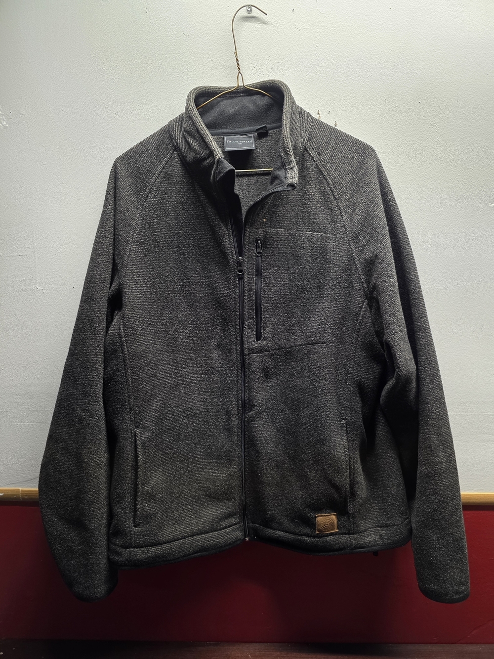 Field & Stream Men's Charcoal Full-Zip Sweater Jacket